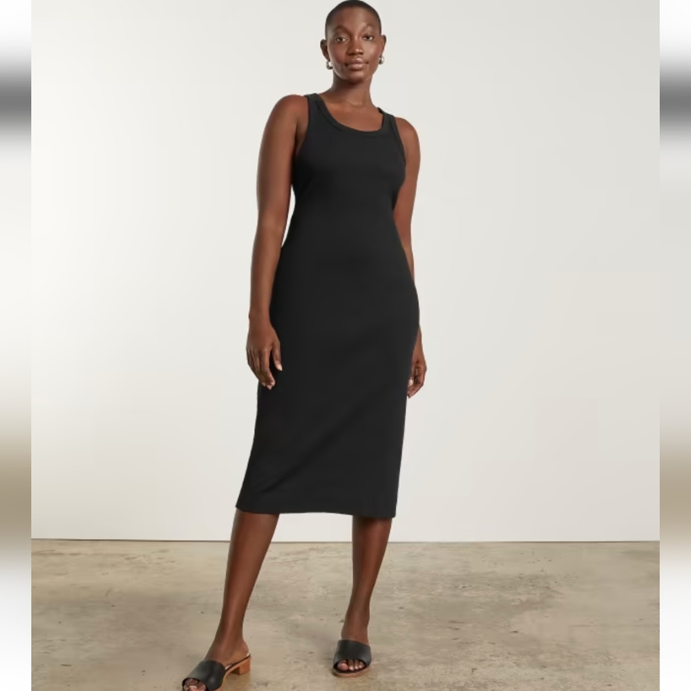 Everlane The Ribbed Tank Dress, SIZE medium, NWT